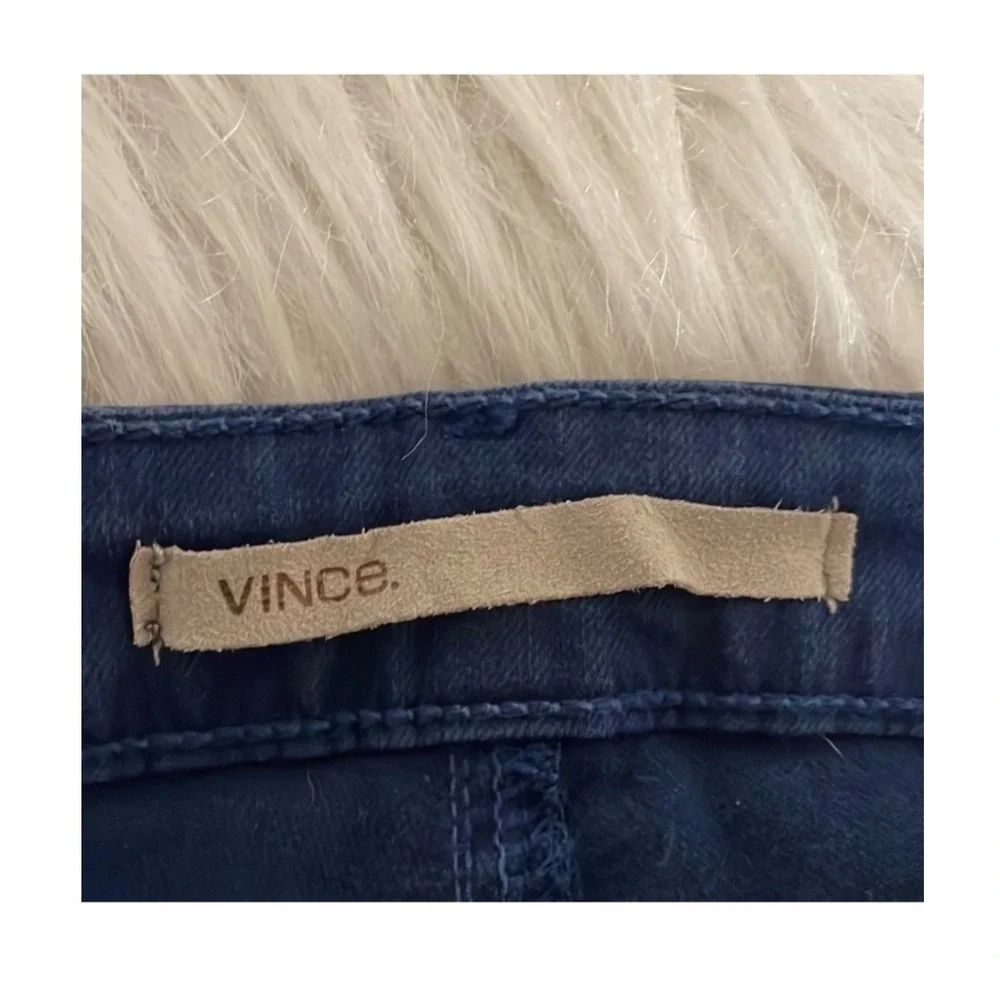 Vince Jeans Pants Artic Blue Skinny Denim Stretch Tencel Cotton Casual Size 29